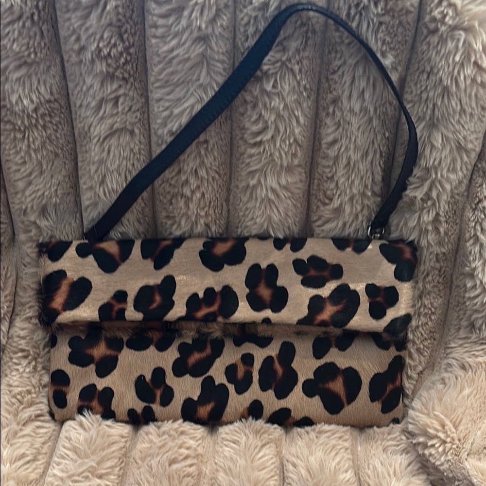 Leopard Print Clutch Bag